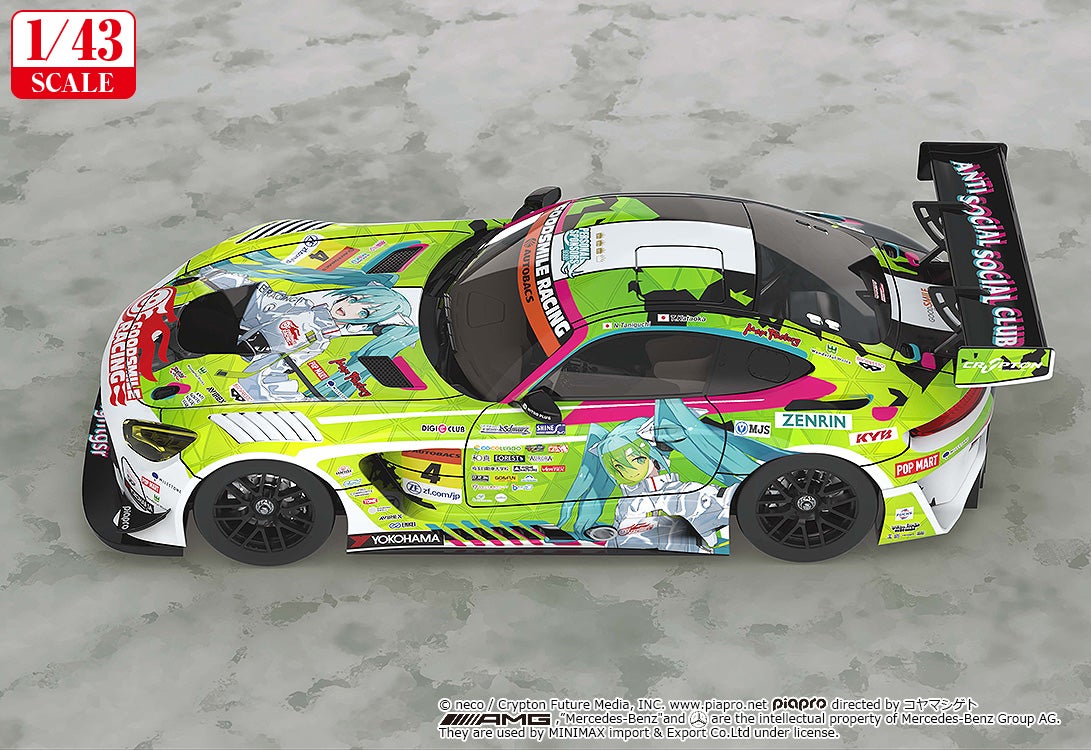 1/43 グッドスマイル 初音ミク AMG 2022 開幕戦Ver.｜グッドスマイル