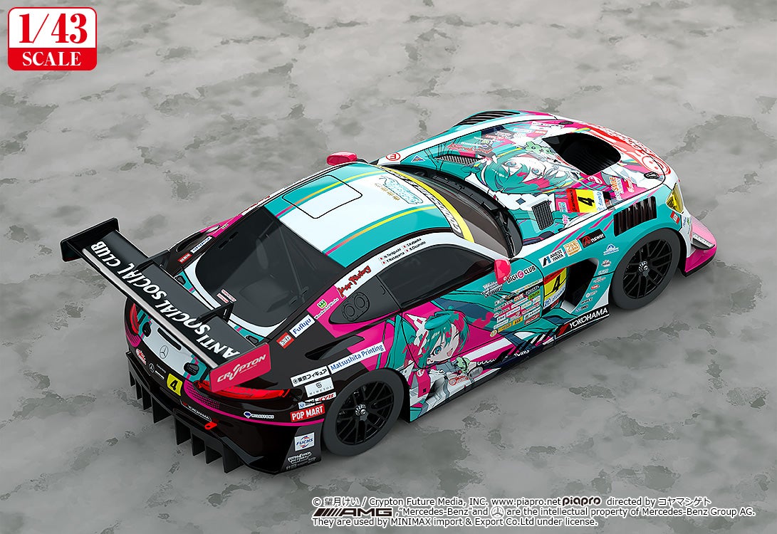 1/43 グッドスマイル 初音ミク AMG 2025 開幕戦Ver.｜グッドスマイル