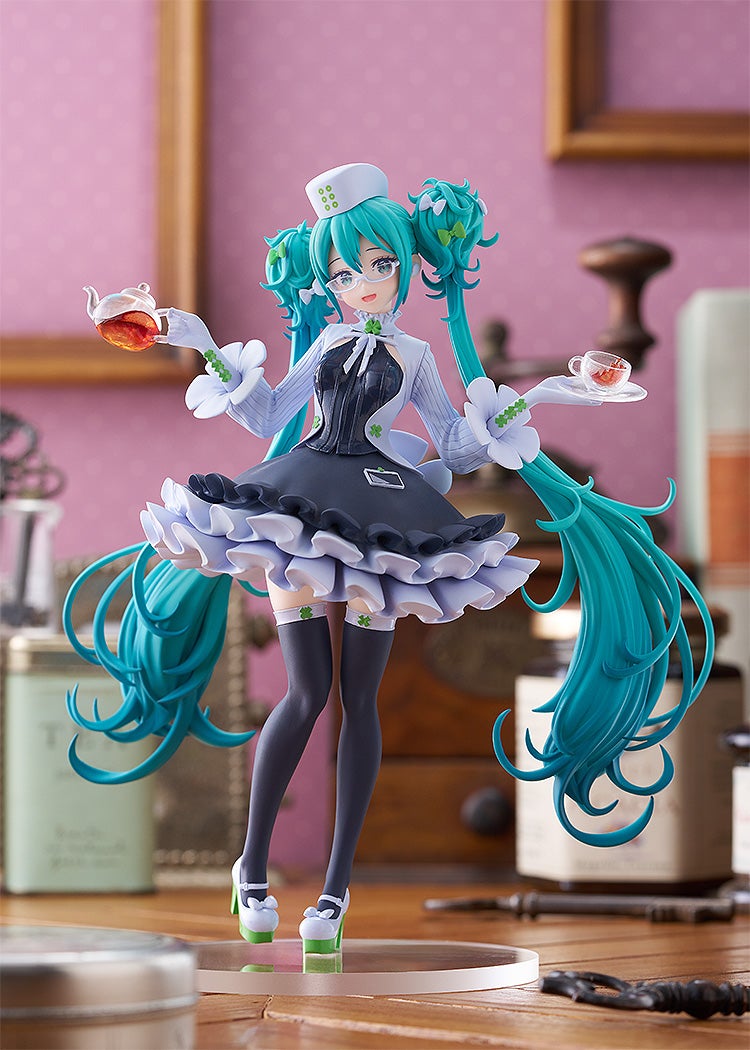 【未開封】グッスマくじ A賞 C賞 下位賞 初音ミク めがね×カフェ フィギュア フィギュア POP UP PARADE 初音ミク めがね×カフェVer. グッスマ