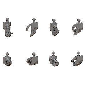 MODEROID T Hand Parts Set (M) from Titanomachia SIDE:CE / MODEROID T Hand Parts Set (S) from Titanomachia SIDE:CE
