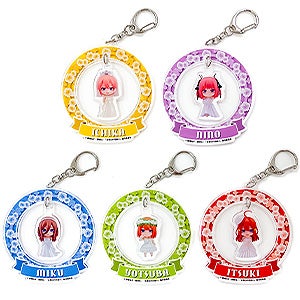 五等分の花嫁∽ ねんどろいどぷらす ゆらゆらアクリルキーホルダー 中野一花/中野二乃/中野三玖/中野四葉/中野五月