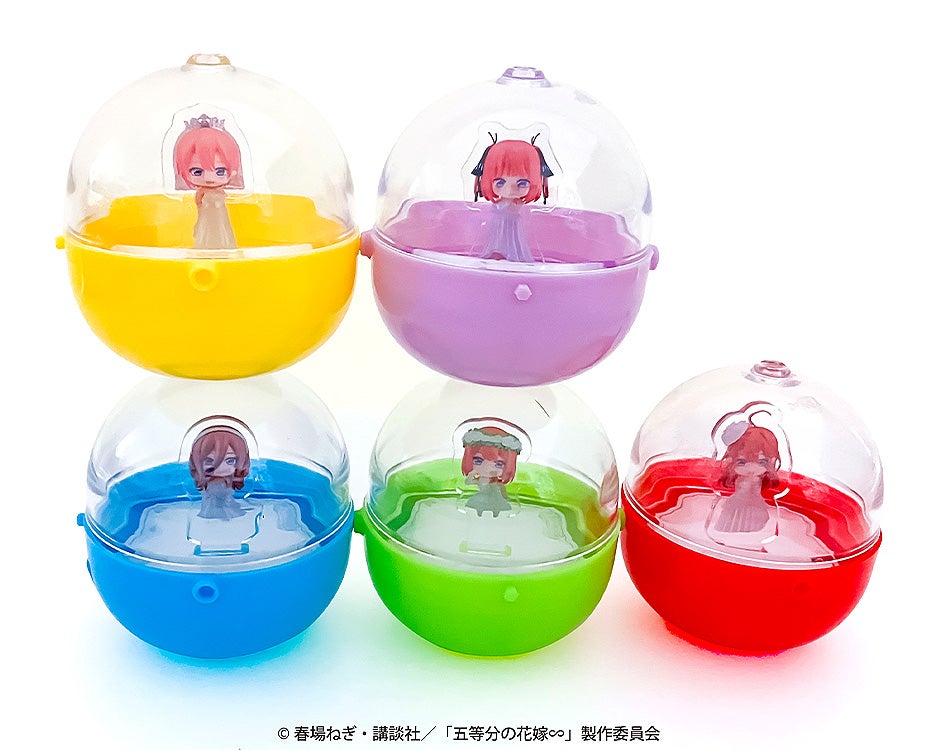 五等分の花嫁∽ ねんどろいどぷらす カプセルスタンド 中野一花/中野二 