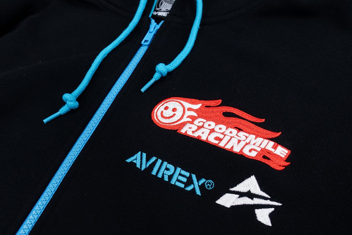 2026 GSR×AVIREX チームウェア SWEAT ZIP HOODIE｜グッドスマイル
