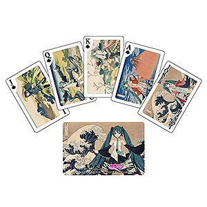 Katsushika Hokusai x Hatsune Miku Playing Cards