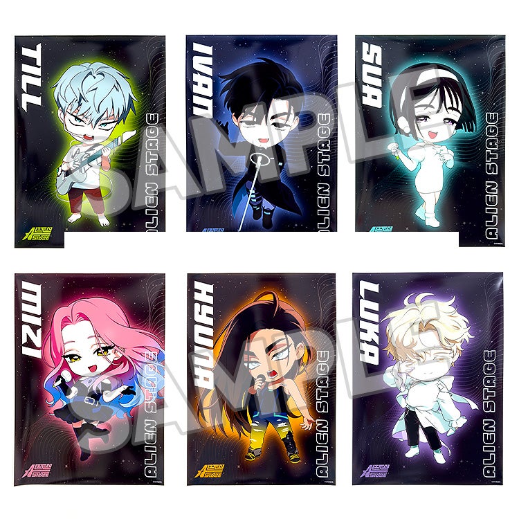 ALIEN STAGE Nendoroid Plus Clear Poster Mizi/Sua/Till/Ivan/Luka