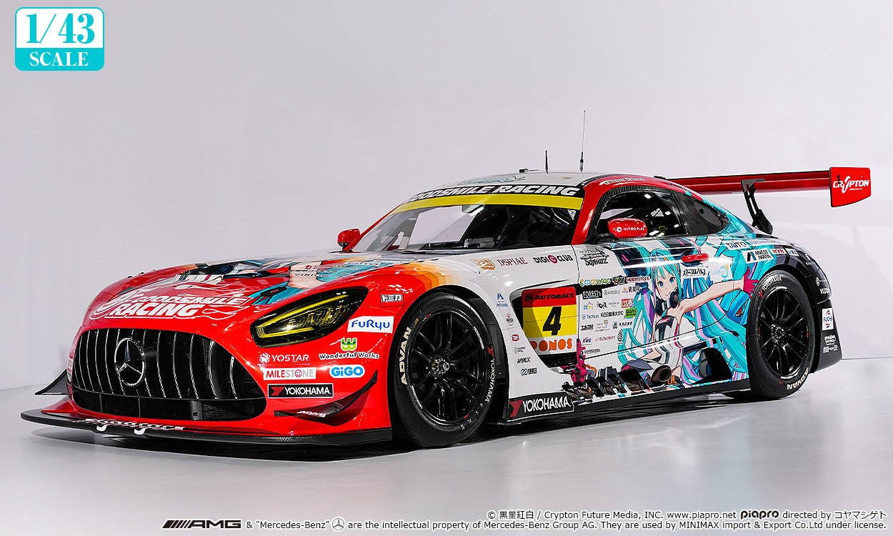 新品 Brainsick Mob　C4 世界1000枚限定 激レア 1/43 グッドスマイル 初音ミク AMG 2026 開幕戦Ver.｜グッドスマイル