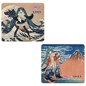 初音ミク×葛飾北斎　iXima　マウスパッド　神奈川沖波裏/凱風快晴