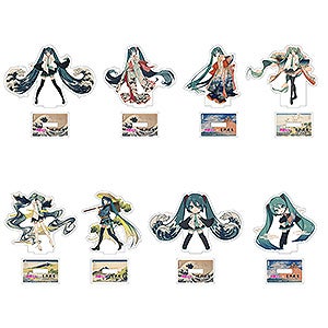 初音ミク×葛飾北斎　iXima　ダイカットアクリルスタンド　神奈川沖波裏/凱風快晴/神奈川沖波裏 着物/東海道品川御殿山ノ不二/東海道江尻田子の浦略啚/甲州犬目峠/神奈川沖波裏　ミニキャラ/凱風快晴　ミニキャラ