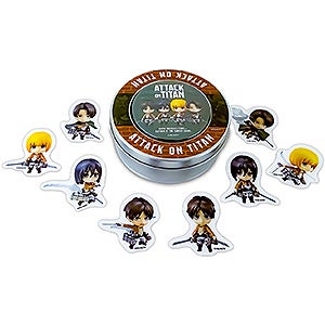 進撃の巨人 ねんどろいどぷらす 缶入りフレークシール