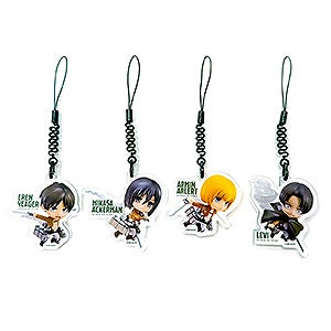 進撃の巨人 ねんどろいどぷらす アクリルキーホルダー エレン/ミカサ/アルミン/リヴァイ