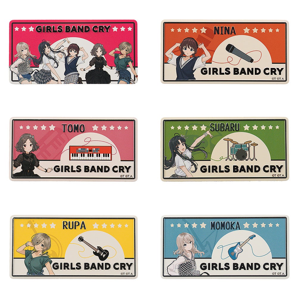 GIRLS BAND CRY Collectible Number Plate Inspired Magnet (Total of