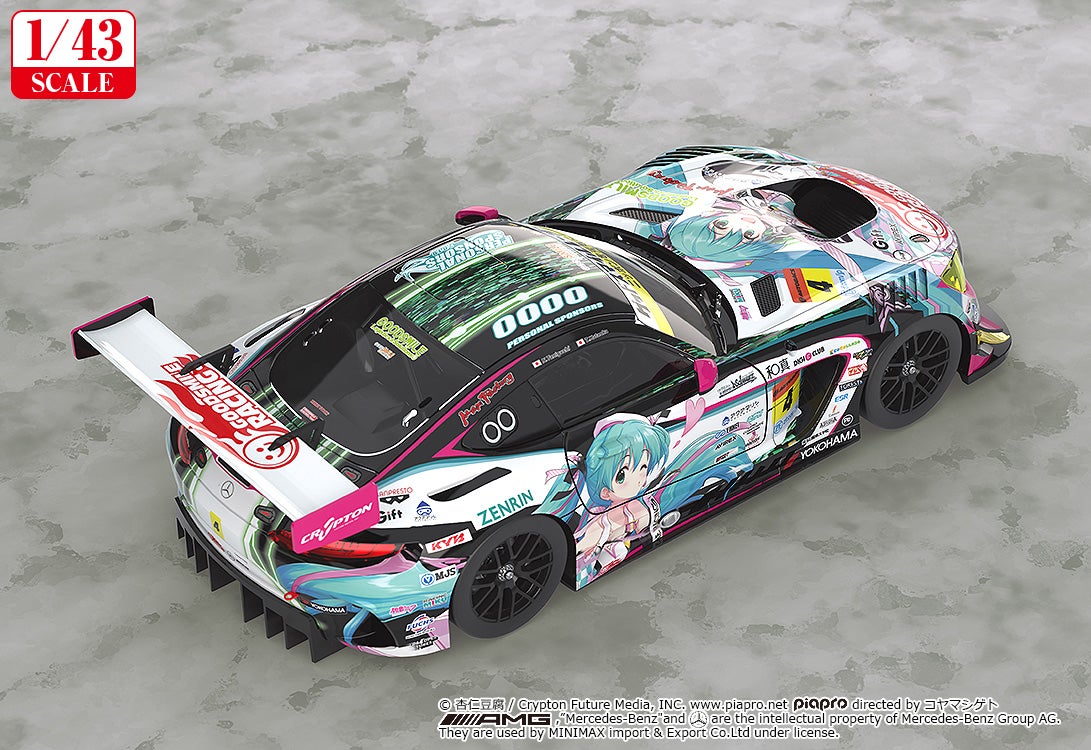 レーシングミク公式品★新品 初音ミク2019ベンツAMG★1/64ミニカー送料込 1/43 グッドスマイル 初音ミク AMG 2019ver.｜グッドスマイル