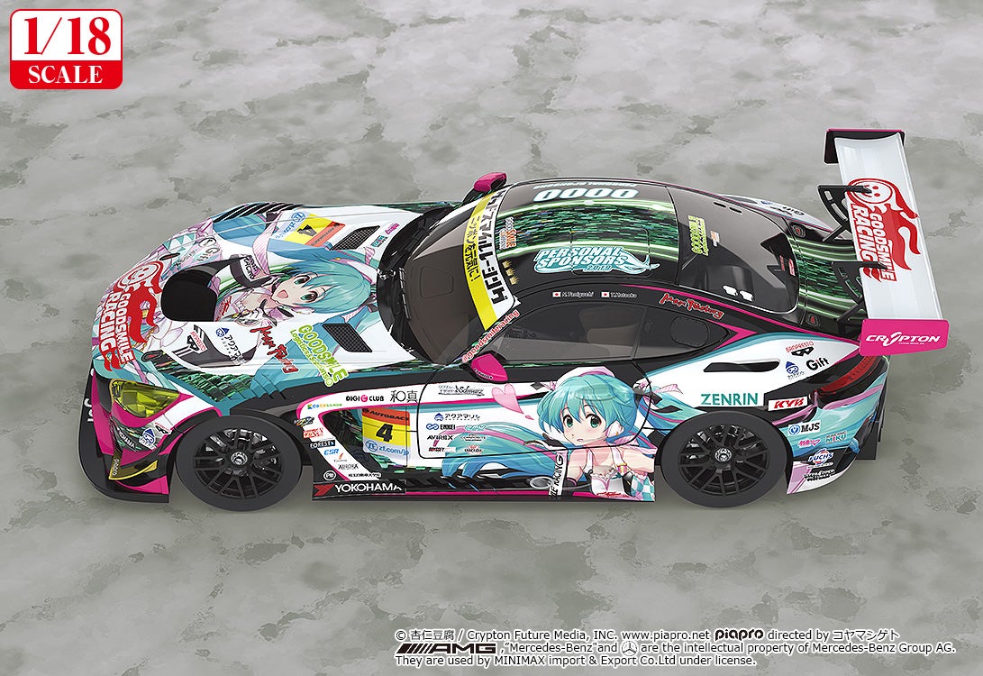 ミニカー Goodsmile Hatsune Miku AMG 2021 SUPER 1/18th Scale Good Smile Hatsune Miku AMG: 2019 Ver.｜Good Smile
