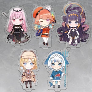 ねんどろいどぷらす アクリルスタンド 森カリオペ/小鳥遊キアラ/一伊那尓栖/がうる・ぐら/ワトソン・アメリア