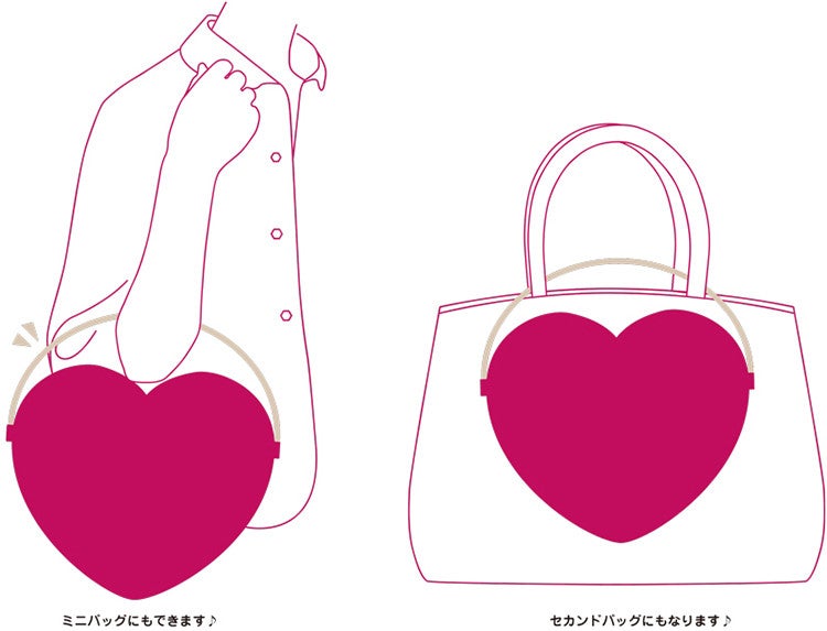 【サイズ交換ＯＫ】 美男高校地球防衛部LOVE!LOVE! ハート型ビッグクラッチバッグ その他