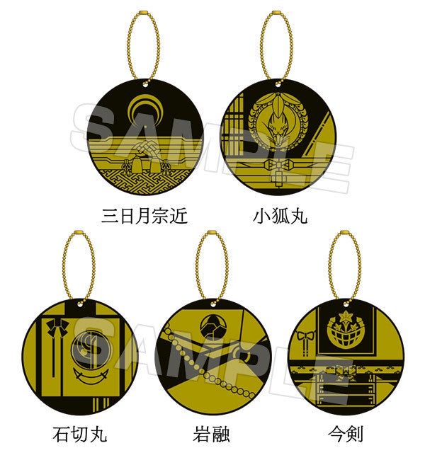 送料無料の通販 刀剣乱舞-ONLINE- 三日月宗近/小狐丸 蒔絵アクリルキーホルダー キーホルダー・アクリルキーホルダー