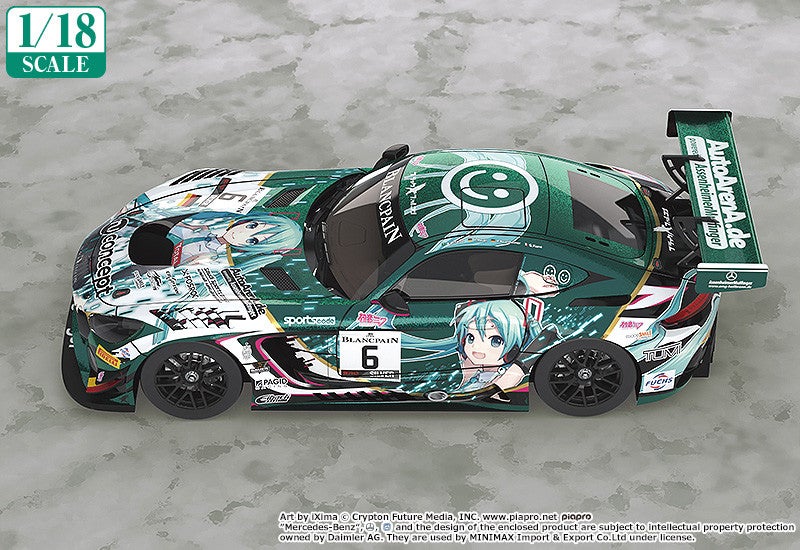 超人気高品質 1/18th Scale SPA24H 2019 Falcon Black Team Mercedes-AMG #6 ミニカー