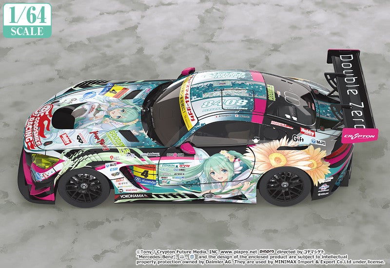 1/64 Scale Good Smile Hatsune Miku AMG 2017 SUPER GT Ver