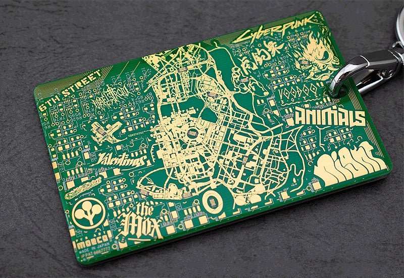 お歳暮・冬ギフト特集 2024 人気ランキング City Night Cyberpunk2077 Map by Case Card IC 電子回路基板 ストラップ