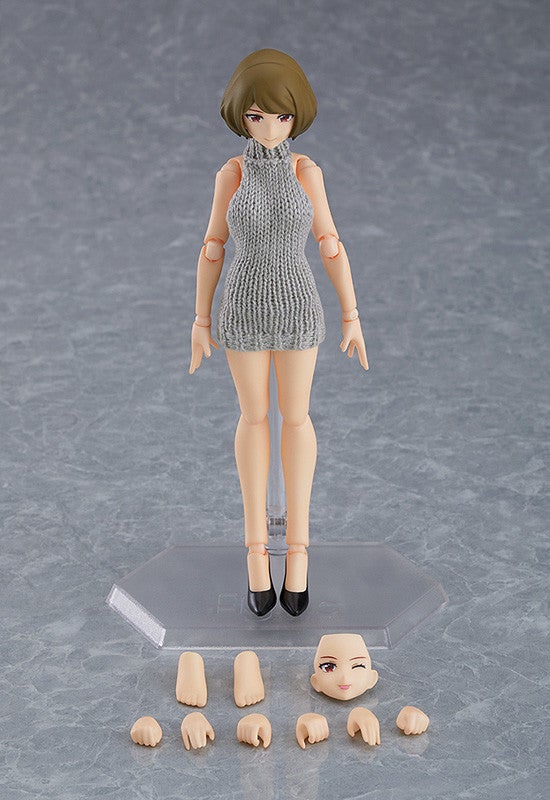 期間限定・お買い得商品: |産地直送 figma 女性body（チアキ） with バックレスセーターコーデ その他