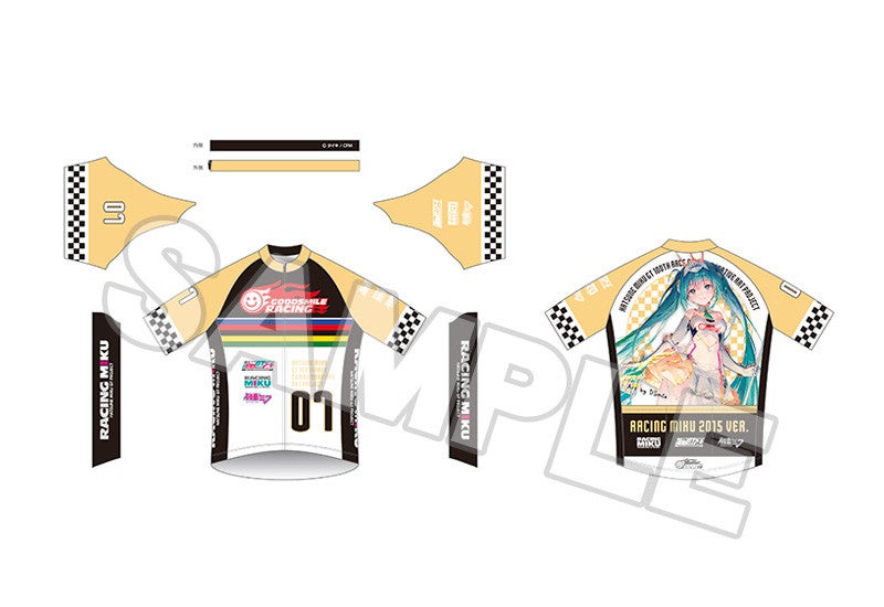 初音ミク GT参戦100戦記念 オムニバスアート サイクルジャージ 初音ミク GT参戦100戦記念 オムニバスアート サイクルジャージ