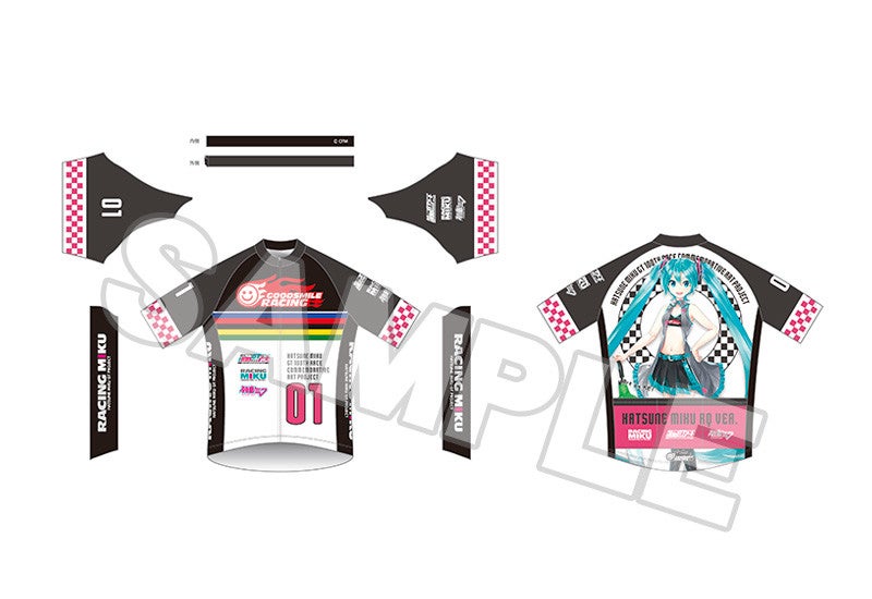 初音ミク GT参戦100戦記念 オムニバスアート サイクルジャージ 初音ミク GT参戦100戦記念 オムニバスアート サイクルジャージ