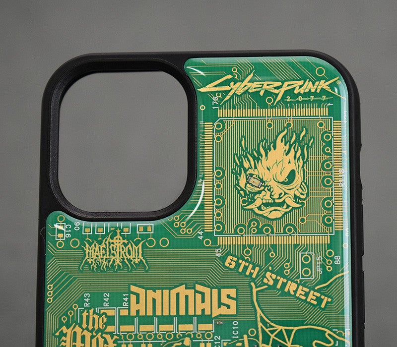 Cyberpunk 2077 Circuit Board iPhone 12 Pro Max Case by PCB ART