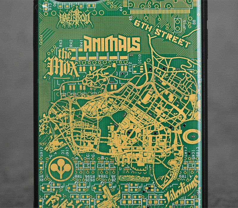 Cyberpunk2077 Night City Map 電子回路基板 iPhone 11 ケース