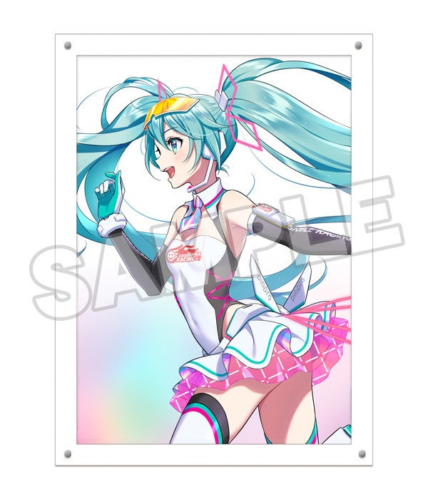 レーシングミク 2021Ver. ハイレゾアクリルアート 1 キービジュアル/2 キービジュアルサイド/3 Private Ver./4  TeamUKYO 応援 Ver./5 Tropical Ver.：レーシングミク 2021Ver. ハイレゾアクリルアート 1 キービジュアル