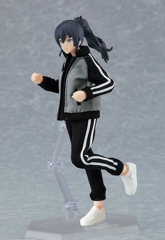 figma 女性body（マコト）with ジャージ セットアップ+ジャージスカートコーデ