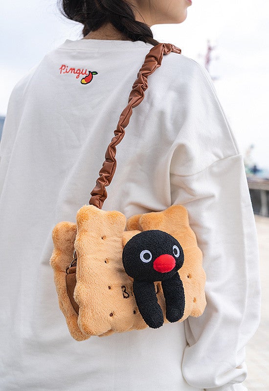 ピングー ぬいぐるみバッグ ビスケット