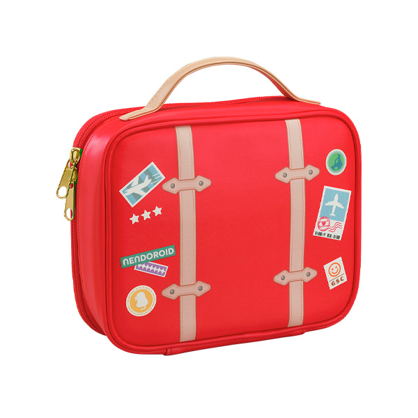 おでかけポーチ トラベル鞄 RED