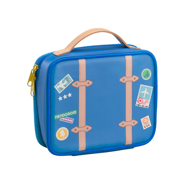 おでかけポーチ トラベル鞄 BLUE