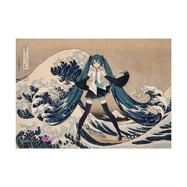 Serial Numbered A3 Acrylic Panel Thirty-six Views of Mount Fuji The Great Wave off Kanagawa