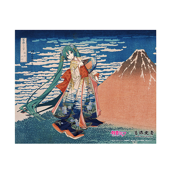 初音ミク×葛飾北斎　iXima　キャンバスアート　凱風快晴