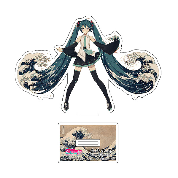 初音ミク×葛飾北斎　iXima　ダイカットアクリルスタンド　神奈川沖波裏