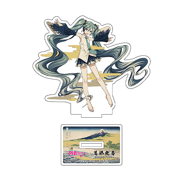 初音ミク×葛飾北斎　iXima　ダイカットアクリルスタンド　東海道江尻田子の浦略啚