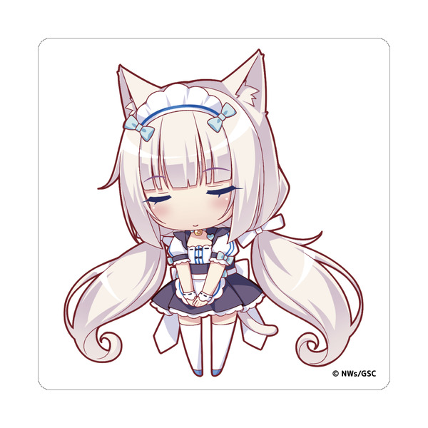 ネコぱら セカイコネクト ステッカー バニラA