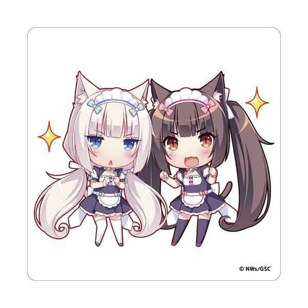 ネコぱら セカイコネクト ステッカー ショコラ＆バニラ