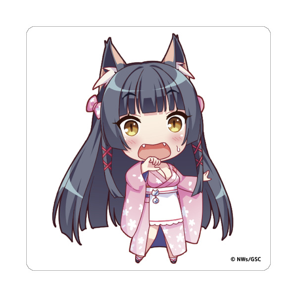 ネコぱら セカイコネクト ステッカー ゆずは