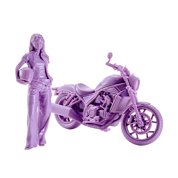 PLAMAX MF-101 Rider's portrait Honda Rebel 1100 ラベンダー