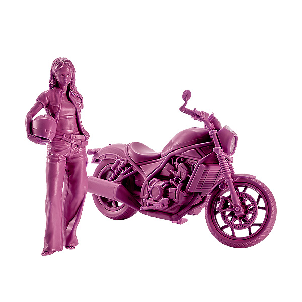 PLAMAX MF-101 Rider's portrait Honda Rebel 1100 ワインレッド