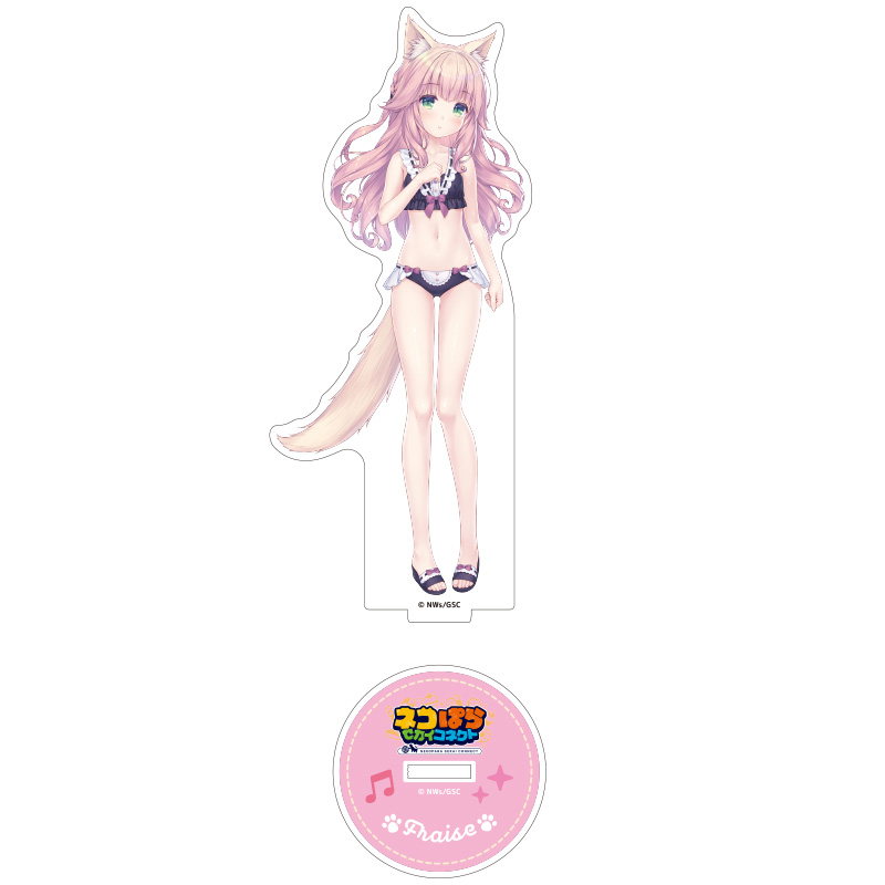 ネコぱら セカイコネクト アクリルスタンド フレーズ 水着Ver.